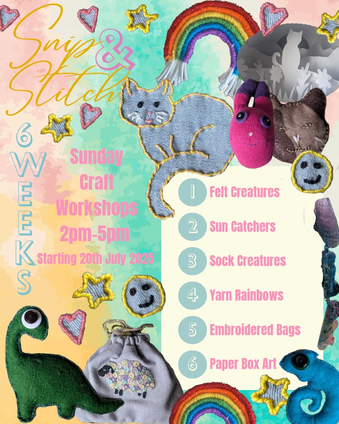 Snip and Stitch 6 week Course