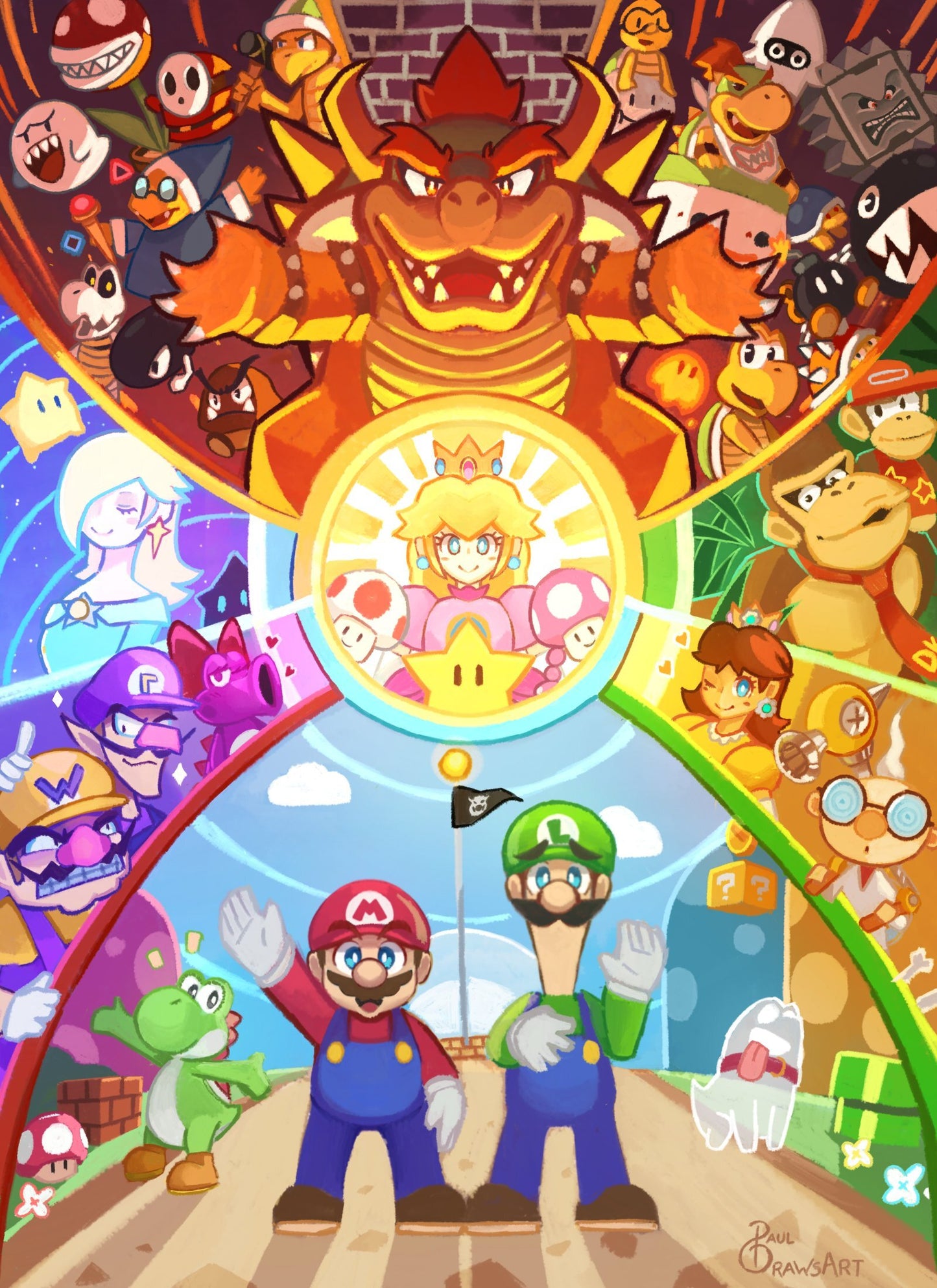 *A4 Print Super Mario By Paul