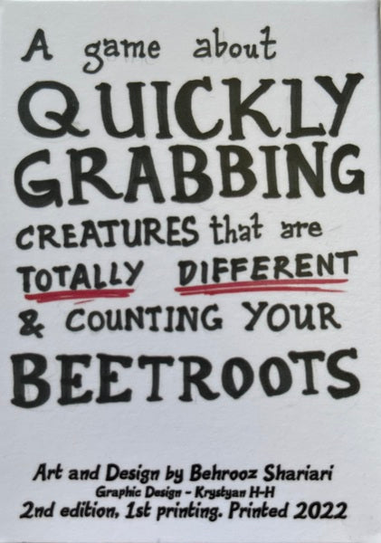 A game about quickly grabbing creatures that are totally different and counting your Beetroots