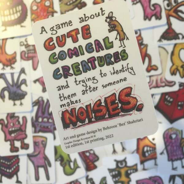 A game about cute comical creatures and trying to identify them after someone makes noises