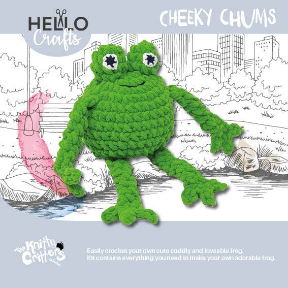 Knitty Critters Cheeky Chums - Froggy Crochet Kit