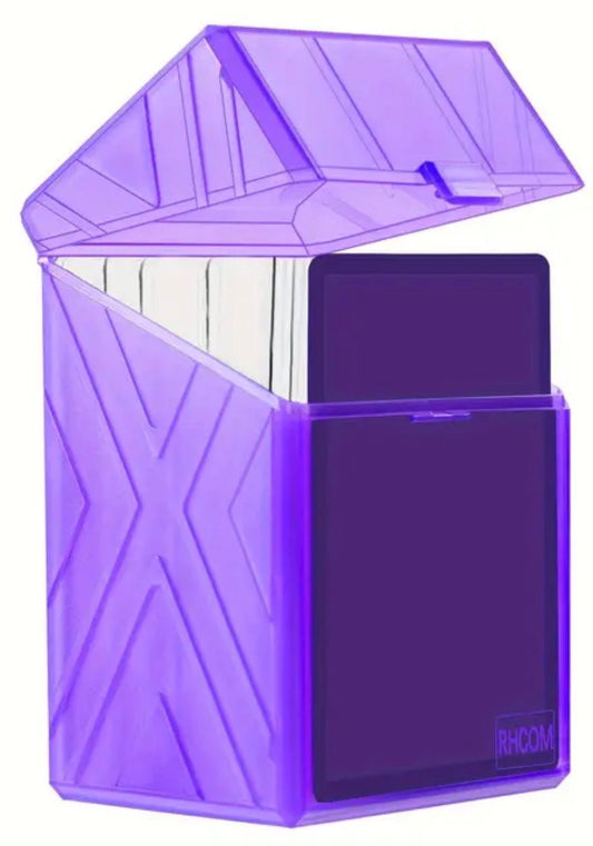 Heavy Duty Trading Card / Deck Box (Clear Purple)