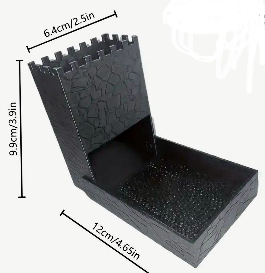 Foldable Black Dice Tower
