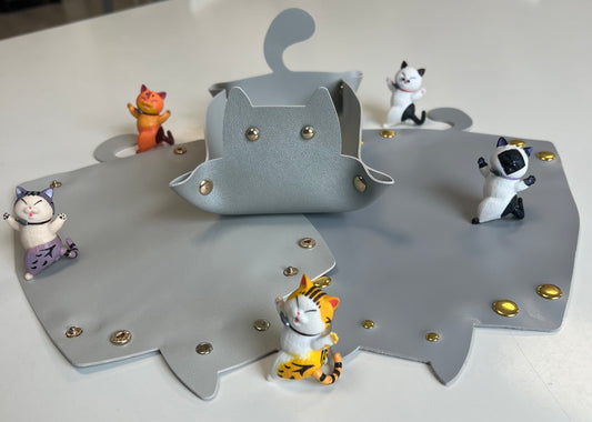 Cat Dice Tray Grey