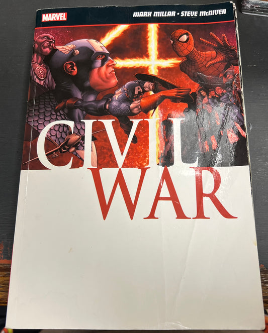 Marvel Civil War by Mark Millar & Steve McNiven (used condition)