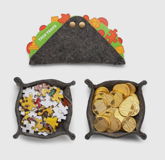 Taco Trays: Wool Felt Organizer For Board Games & Puzzles