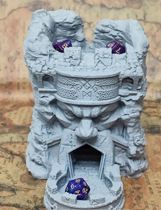 Dwarf Face Dice Tower (Unpainted)