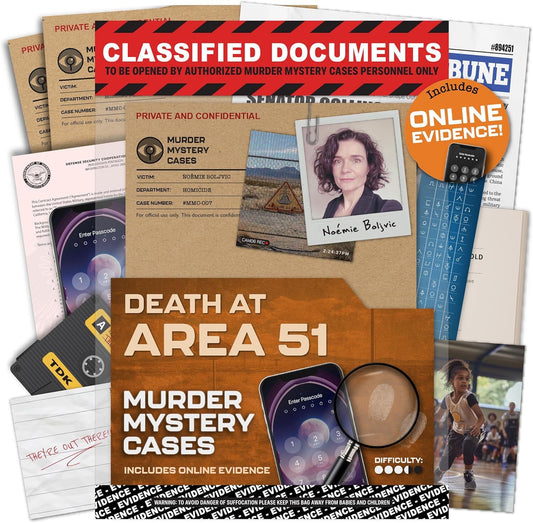 Murder Mystery Cases - Death at Area 51