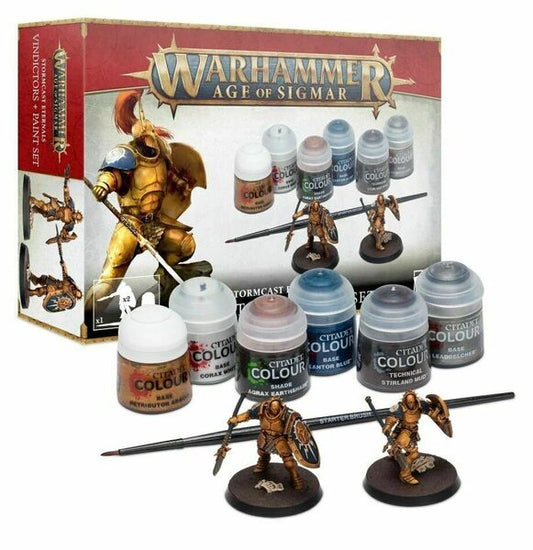 Warhammer Age of Sigmar Stormcast Eternals Vindictors & Paints Set