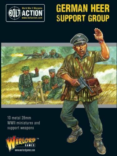 Warlord Bolt Action German Heer Support Group